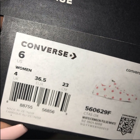 NWB 🥰 CONVERSE ALLSTAR LOWTOP Sz 6 - Picture 8 of 8